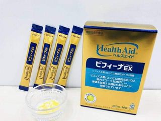Men vi sinh HealthAid Bifina Gold EX Nhật Bản - Hỗ trợ tiêu hóa, bổ sung lợi khuẩn, dạng bột dễ uống - Hộp 7 gói