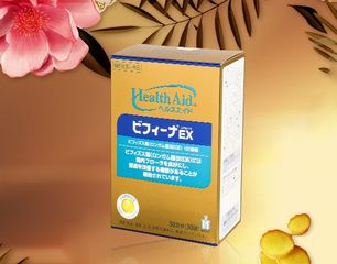 Men vi sinh HealthAid Bifina Gold EX Nhật Bản - Hỗ trợ tiêu hóa, bổ sung lợi khuẩn, dạng bột dễ uống - Hộp 7 gói