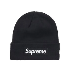 Mũ len Supreme New Era Box Logo Beanie FW21BLACK màu đen