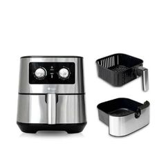 Nồi Chiên Không Dầu Lotte 5.5L LTS-AF5SM - Thiết Kế Hiện Đại, Giảm 100% Dầu Mỡ, Tiện Lợi Cho Mọi Món Ăn