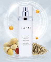 Nước Hoa Hồng Dưỡng Trắng Da IASO White Science EX Toner 180ml - Làm Sạch Sâu, Ngăn Ngừa Nám & Tàn Nhang, Phục Hồi Độ Ẩm Da
