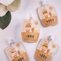 Nước Hồng Sâm Lộc Nhung Trẻ Em Chunho Ncare - Hỗ Trợ Tiêu Hóa, Tăng Đề Kháng, Phát Triển Chiều Cao, Dinh Dưỡng Cho Bé (Hộp 30 Gói)