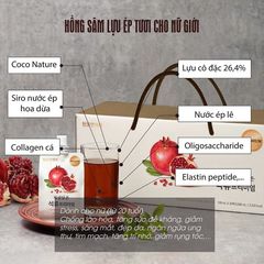 Nước Hồng Sâm Lựu Ép Tươi Chunho Ncare - Giữ Gìn Nhan Sắc và Sức Khỏe Cho Nữ - Hỗ Trợ Collagen và Đẹp Da