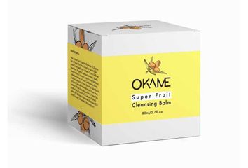 Sáp Tẩy Trang Sạch Sâu Okame Super Fruit Cleansing Balm 80ml - Làm Sạch Mềm Mại, Không Gây Nhờn Rít, Thích Hợp Cho Da Nhạy Cảm