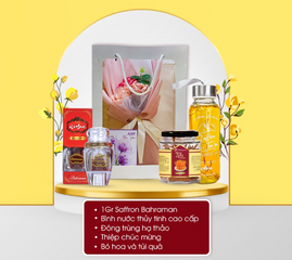 Set quà sức khỏe Saffron Bahraman 1gr và Đông Trùng Hạ Thảo - Quà Tặng Ý Nghĩa Hỗ Trợ Sức Khỏe và Làm Đẹp
