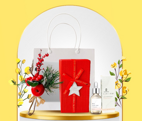 Set quà tặng serum dưỡng trắng Dr.Saffron Guinevere 30ml kèm hoa sáp trang trí - Dịu nhẹ, an toàn cho mọi loại da, món quà tuyệt vời cho phái đẹp