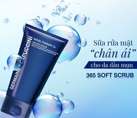 Sữa Rửa Mặt Germaine De Capuccini Excel Therapy O2 365 Soft Scrub 150ml - Tẩy Tế Bào Chết, Làm Sạch Sâu Cho Da Dầu, Hỗ Trợ Sáng Mịn Da