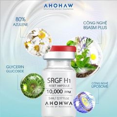 Tế Bào Gốc Trẻ Hóa Da SRGF H1 Reset Ampoule - Serum Tái Tạo Da Giảm Nếp Nhăn, Sẹo, Đốm Nâu - 8 Lọ x 5ml Chăm Sóc Da Chống Lão Hóa