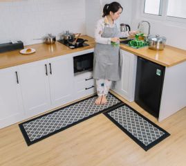 Thảm Bếp Sợi Dệt Cao Cấp Ghome TB21M2 - Thảm Chống Ẩm, Chống Trơn Trượt, Kiểu Dáng Hiện Đại, Thoải Mái Khi Nấu Nướng