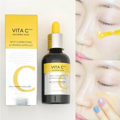 Tinh Chất Missha Vita C Plus Spot Correcting & Firming Ampoule - Serum Vitamin C Dưỡng Trắng, Làm Mờ Vết Thâm, Săn Chắc Da 40ml
