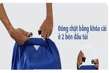 Túi Chống Nước Rando Waterlock Cho Đi Mưa, Đi Biển - Bền Chắc, Chất Liệu Nylon/PVC, Băng Phản Quang, Kích Thước L (56x45x20cm)
