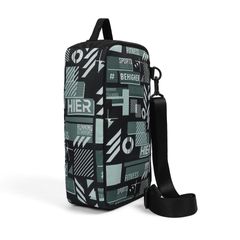 Túi đựng giày Hier Graphic Shoebox - Dụng cụ thể thao tiện lợi với quai đeo và ngăn zip cho đồ cá nhân, chất liệu chống thấm 100% Polyester