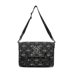 Túi Xách Trẻ Em MLB Diamond Monogram Jacquard NY Yankees - Túi Đeo Chéo Khung Chắc Chắn, Thiết Kế Thời Trang Đen