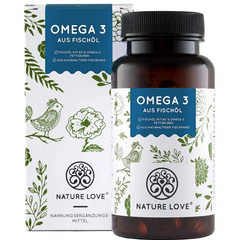 Viên uống bổ sung Omega 3 Nature Love 120 viên - Hỗ trợ sức khỏe tim mạch, não bộ, thị lực và làm đẹp da từ dầu cá Đức