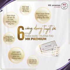 Viên Uống Fucoidan MK Premium iGS4000 - Hỗ Trợ Tăng Đề Kháng, Kích Hoạt Gene Trường Thọ, 30 Viên Dưỡng Sinh Khỏe Mạnh
