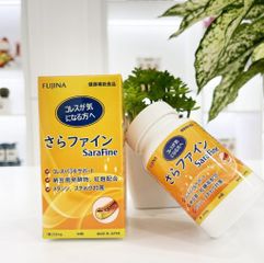 Viên uống giảm mỡ máu Sarafine Fujina Nhật Bản - Hỗ trợ sức khỏe tim mạch, bổ sung dưỡng chất tự nhiên, 80 viên