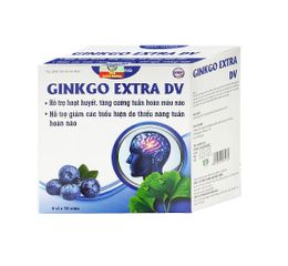Viên Uống Hỗ Trợ Hoạt Huyết Ginkgo Extra DV Dược Vương - Tăng Cường Tuần Hoàn Máu Não, Giảm Hoa Mắt, Đau Đầu - Hộp 60 Viên