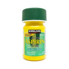 Viên uống Kirkland Low Dose As.piri.n 81mg - Hỗ trợ giảm đau đầu, viêm khớp, và đau cơ - An toàn, dịu nhẹ cho sức khỏe