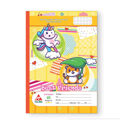 Vở Ô Ly Best Friend 48 Trang Chống Lóa Mỏi Mắt - Bìa Hình Vật Dễ Thương, Màu Sắc Sặc Sỡ Cho Học Sinh