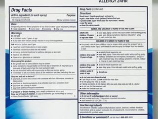 Xịt Mũi Nasacort Allergy 24HR - Hỗ Trợ Giảm Dị Ứng, Viêm Xoang, 480 Lần Xịt, Không Mùi, Dễ Dùng Cho Người Lớn và Trẻ Từ 2 Tuổi Trở Lên