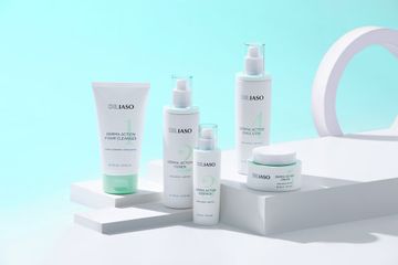 Bộ sản phẩm giảm nám, dưỡng trắng Dr.Iaso Derma Action - Sữa rửa mặt, toner, tinh chất, sữa dưỡng, kem dưỡng 5 sản phẩm chăm sóc da hoàn hảo