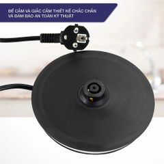 Ấm Siêu Tốc Thủy Tinh 1.7L Lebenlang LBWE9991-EC - Công Suất 2200W, Đế Xoay 360 Độ, An Toàn và Tiện Lợi cho Mọi Gia Đình