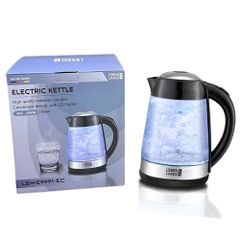 Ấm Siêu Tốc Thủy Tinh 1.7L Lebenlang LBWE9991-EC - Công Suất 2200W, Đế Xoay 360 Độ, An Toàn và Tiện Lợi cho Mọi Gia Đình
