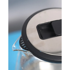 Ấm Siêu Tốc Thủy Tinh Chefman CM-736T - Dung Tích 2 Lít, Công Suất 1500W, Thiết Kế Cao Cấp, Đun Nước Nhanh Chóng, Tiện Lợi Sử Dụng