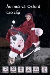 Áo Mưa Choàng 2 Mũ Jiashi AMP01 - Chống Thấm Nước, Dễ Gấp Gọn, Lý Tưởng Đi Xe Máy, Màu Xanh/Đỏ/Tím