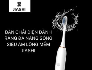 Bàn Chải Điện Jiashi BCD01-ZD-X3 - 6 Chế Độ Đánh Răng Kèm 4 Đầu Thay Thế, Chống Nước IPX7, Giúp Làm Sạch Răng Hiệu Quả
