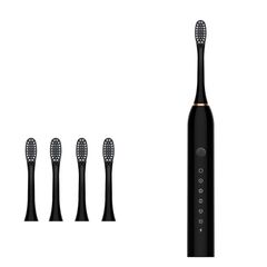 Bàn Chải Điện Jiashi BCD01-ZD-X3 - 6 Chế Độ Đánh Răng Kèm 4 Đầu Thay Thế, Chống Nước IPX7, Giúp Làm Sạch Răng Hiệu Quả