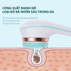 Bàn chải tắm điện tự động Mifan - Thiết bị làm đẹp 4 trong 1, công nghệ massage và làm sạch sâu cho cơ thể với 4 đầu chải, chống nước IPX6.