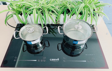Bếp Từ Điện Đôi Creen CR-IHPXY875DC1E-400 - 2 Vùng Nấu 2000W, Màn Hình LED, Thiết Kế Sang Trọng, Tiện Lợi Cho Nhà Bếp