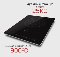 Bếp Từ Đơn Kalpen ICK-1613 Có Hẹn Giờ - Mặt Kính Cường Lực Chịu Nhiệt, Điều Khiển Cảm Ứng, Tiết Kiệm Điện, Thích Hợp Cho Gia Đình 4-6 Người
