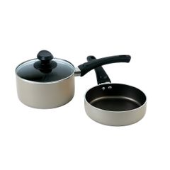 Bộ Nồi Chảo Chống Dính Baby Elmich EL-1167 Size 16cm - Hợp Kim Nhôm Cao Cấp, Đáy Dày, Dùng Trên Mọi Loại Bếp