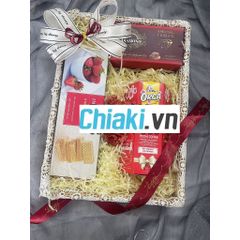 Bộ Quà Tết Khay Gỗ 3 Món R03Đ - Hộp Quà Tặng Tết Giả Rẻ Đỏ Tượng Trưng Tài Lộc May Mắn, Quà Biếu Thẫm Mỹ 2023