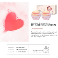 Bom Tắm Thư Giãn Jmella In France No.1 - Blooming Peony Bath Bomb Dưỡng Ẩm, Hương Hoa Pháp Quyến Rũ, Trải Nghiệm Thư Giãn Tối Ưu