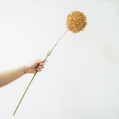 Cành Hoa Giả Ghome - Trang Trí Nhà Cửa Bắt Mắt, Hoa Sen Và Tú Cầu Bạc, Phụ Kiện Decor Nội Thất Rực Rỡ