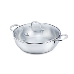 Chảo Lẩu Inox 304 Đúc Liền Kalpen KP-8528 Kích Thước 28cm - Dùng Nấu Lẩu Cho 5-6 Người, Chất Liệu Bền Bỉ, Thiết Kế Thông Minh