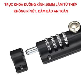 Chốt Cửa Ngang Có Mật Khẩu Hobby Home Decor LCK - Chắc Chắn, An Toàn Với Hợp Kim Kẽm, Hai Màu Trắng Đen Phù Hợp Nhiều Kiểu Cửa
