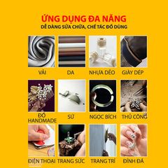 Combo 3 Lọ Keo Dán Thủ Công E8000 BU LAI EN - Keo Dán Đa Năng Cho Điện Thoại, Đồ Handmade, Trang Sức, Giấy 50ml