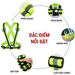 Dây đai phản quang chạy bộ, đạp xe GoodFit GF04RA - Bảo vệ an toàn với phản quang ban đêm, dụng cụ thể thao lý tưởng cho người yêu thể thao