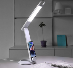 Đèn Học Chống Cận Kiêm Sạc Không Dây Mooas - Đèn Bàn Thông Minh Sạc Qi, Điều Chỉnh Độ Sáng, Thảo Sát Mắt Thoải Mái