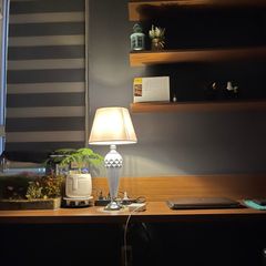 Đèn Ngủ Để Bàn Gốm Sứ HUTA S09 - Kiểu Dáng Sang Trọng, Ánh Sáng Dịu Nhẹ Cho Phòng Ngủ Thư Giãn, Đọc Sách