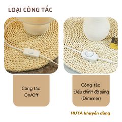 Đèn Ngủ Gốm Sứ Huta Light For Life S1 - Đèn Bàn LED Tiết Kiệm Điện, Trang Nhã Cho Không Gian Sống Thư Giãn
