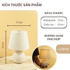 Đèn Ngủ Gốm Sứ Huta Light For Life S1 - Đèn Bàn LED Tiết Kiệm Điện, Trang Nhã Cho Không Gian Sống Thư Giãn