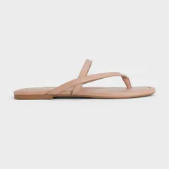 Dép Charles & Keith Strappy Thong Sandals CK1-70060593 Nude