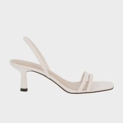 Giày cao gót C&K Double Strap Slingback Heeled Sandals CK1-60190317 White