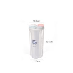 Hộp bảo quản thực phẩm trong suốt Jiashi nhựa PP 2500ml - Thiết kế nhiều ngăn tiết kiệm không gian tủ bếp, an toàn cho sức khỏe