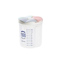 Hộp bảo quản thực phẩm trong suốt Jiashi nhựa PP 2500ml - Thiết kế nhiều ngăn tiết kiệm không gian tủ bếp, an toàn cho sức khỏe